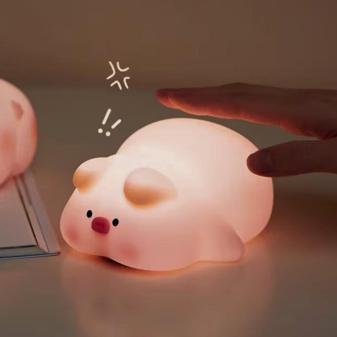 NitePet Piggy LED Night Light – Cute Silicone Lamp for Cozy Nights - NitePet