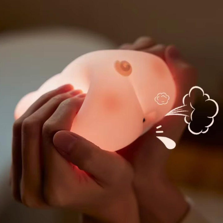 NitePet Piggy LED Night Light – Cute Silicone Lamp for Cozy Nights - NitePet