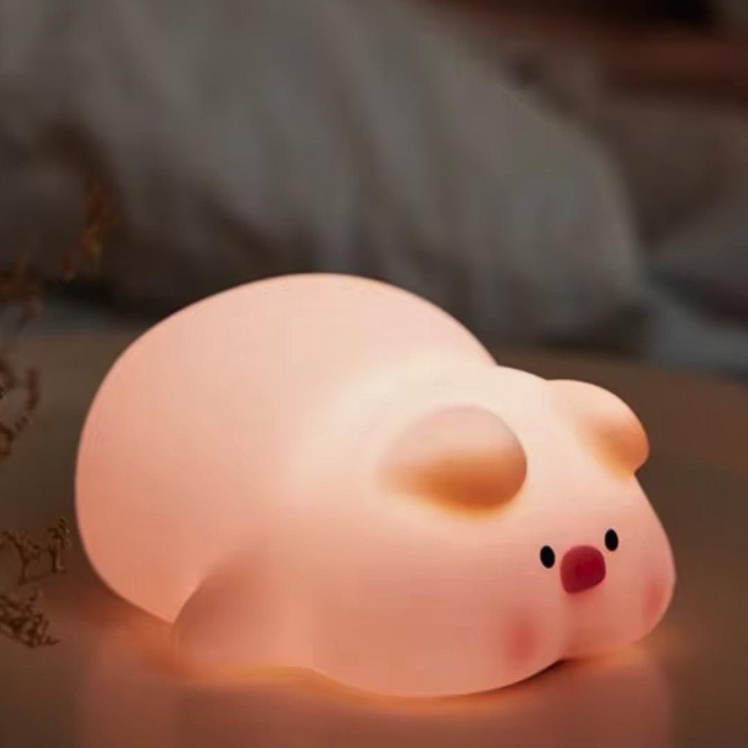 NitePet Piggy LED Night Light – Cute Silicone Lamp for Cozy Nights - NitePet