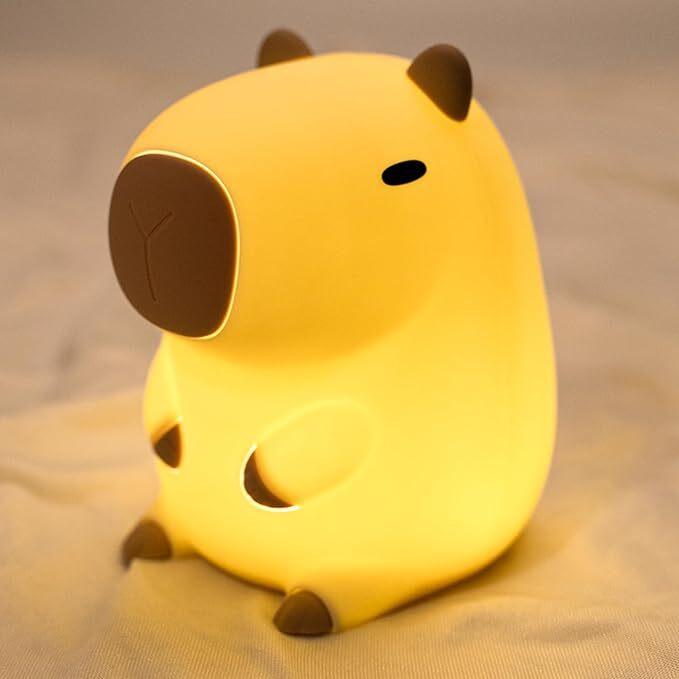 NitePet Capybara LED Night Light – Kid-Safe Silicone & USB Rechargeable - NitePet