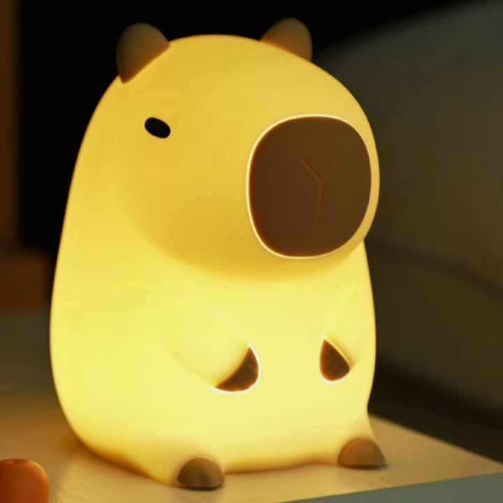 NitePet Capybara LED Night Light – Kid-Safe Silicone & USB Rechargeable