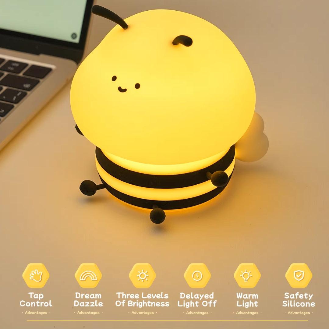 NitePet Bee LED Night Lamp – Touch Sensor Light for Cozy Bedtime - NitePet