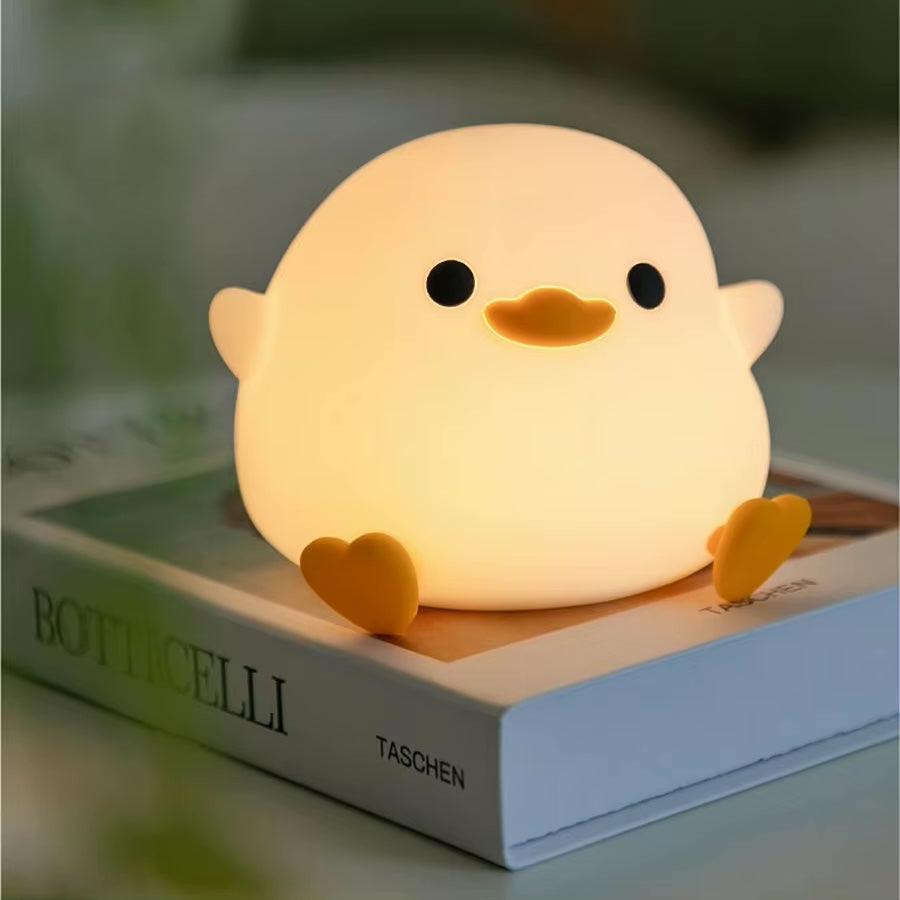 NitePet Baby Duck LED Night Light – USB Rechargeable Silicone Lamp for Kids - NitePet