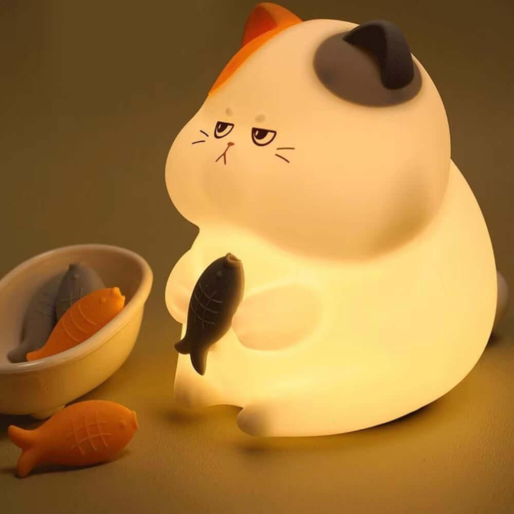 NitePet Greedy Cat Night Lamp – Cute LED Light for Kids’ Rooms - NitePet