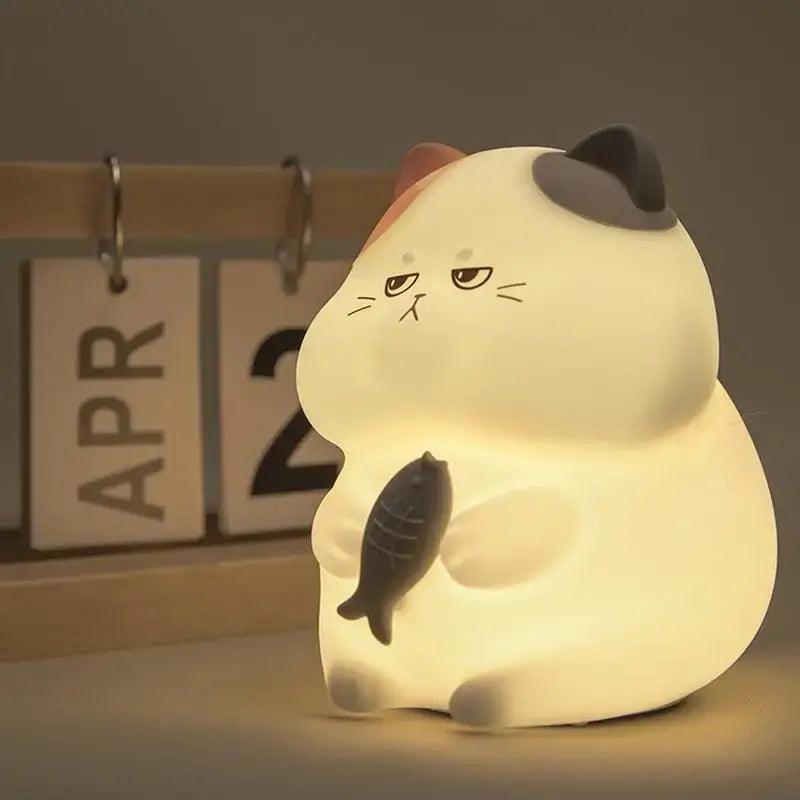 NitePet Greedy Cat Night Lamp – Cute LED Light for Kids’ Rooms - NitePet