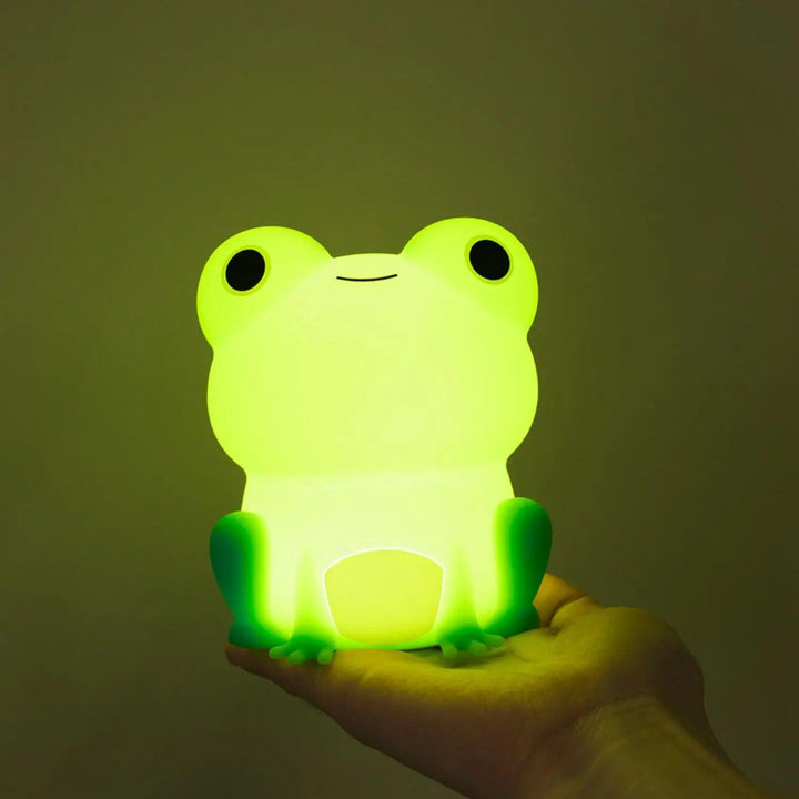 NitePet Frog Night Light – Kid-Safe Silicone LED Lamp with Touch Timer - NitePet