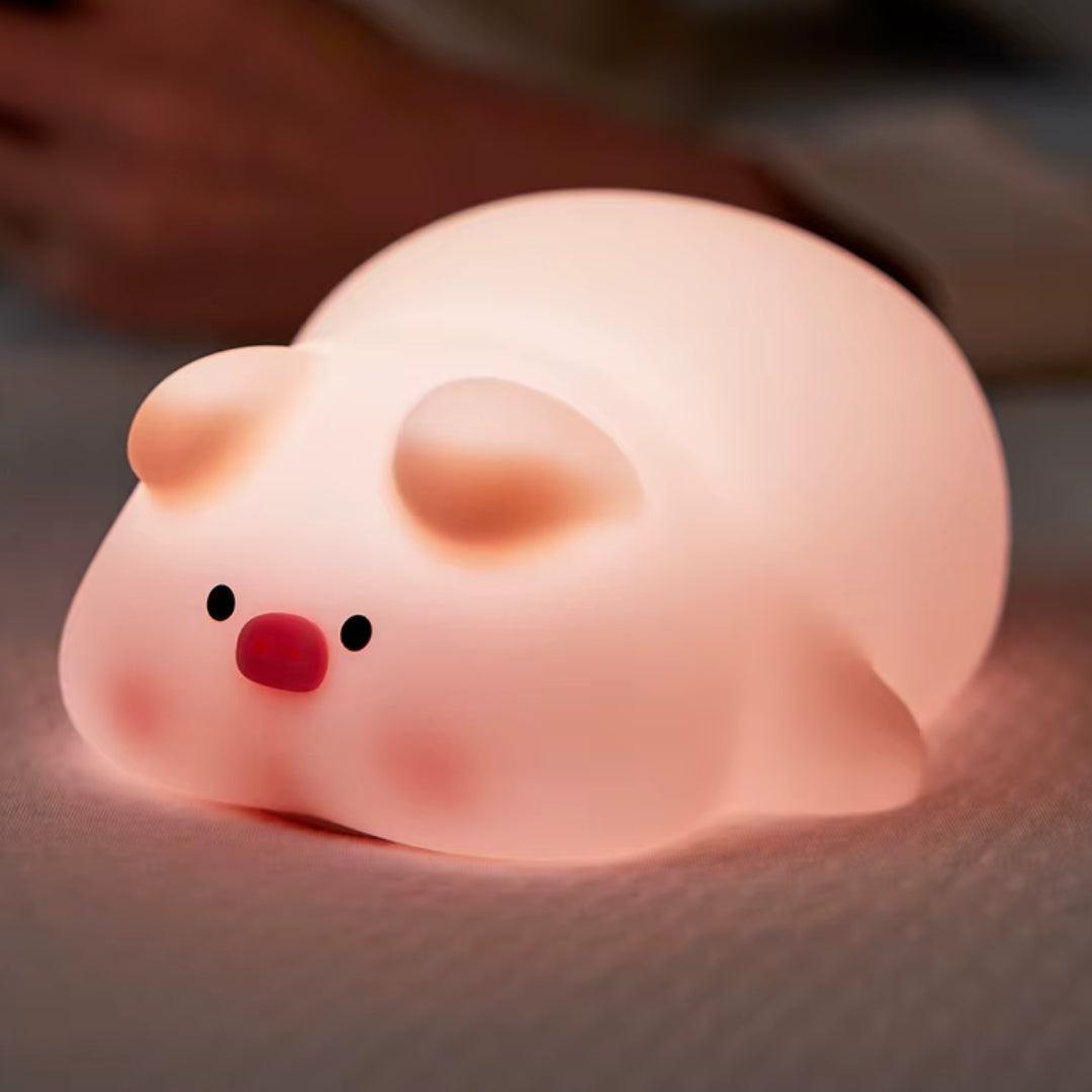 NitePet Piggy LED Night Light – Cute Silicone Lamp for Cozy Nights - NitePet